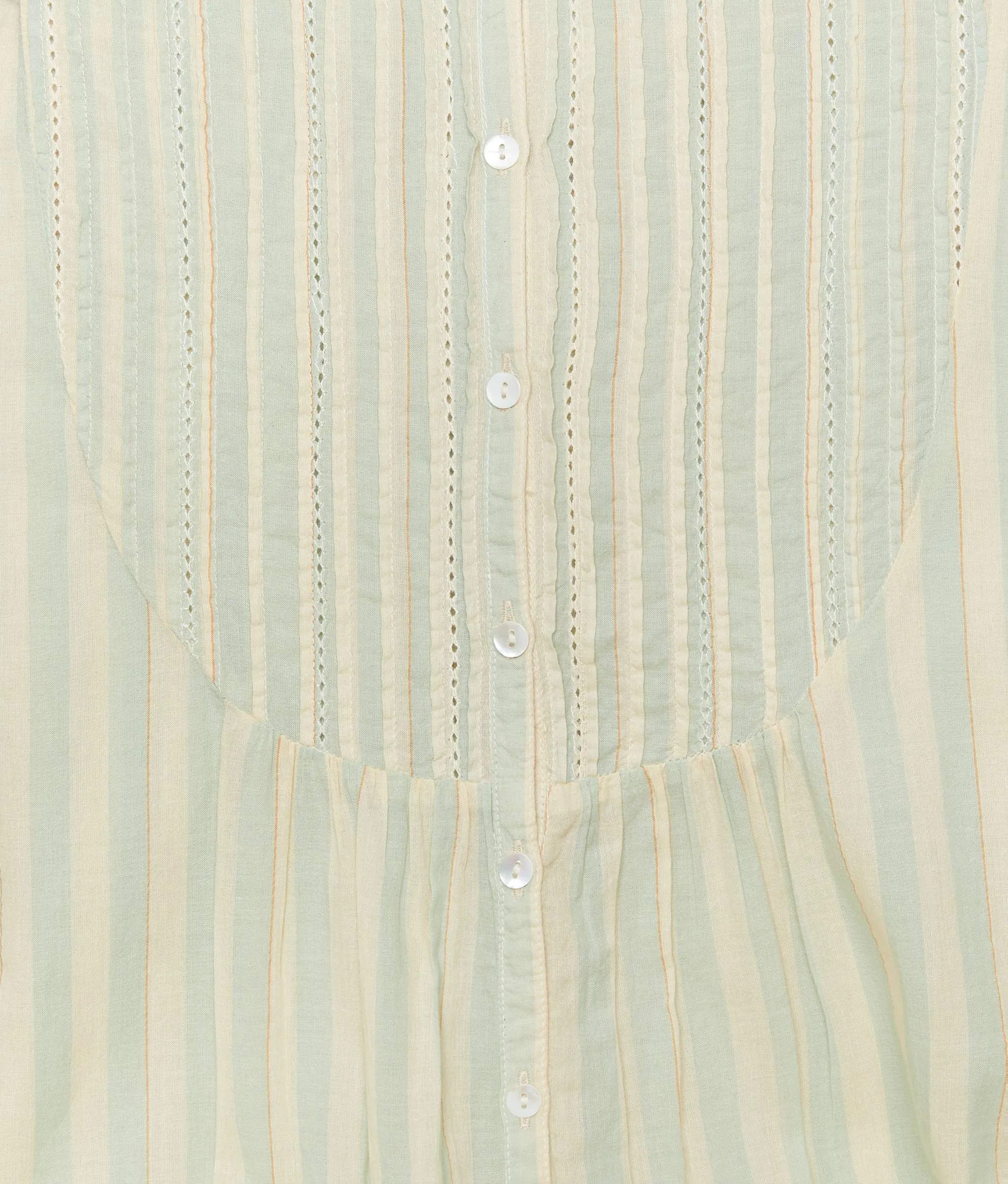 The Adelaide Dress | Aqua Stripe