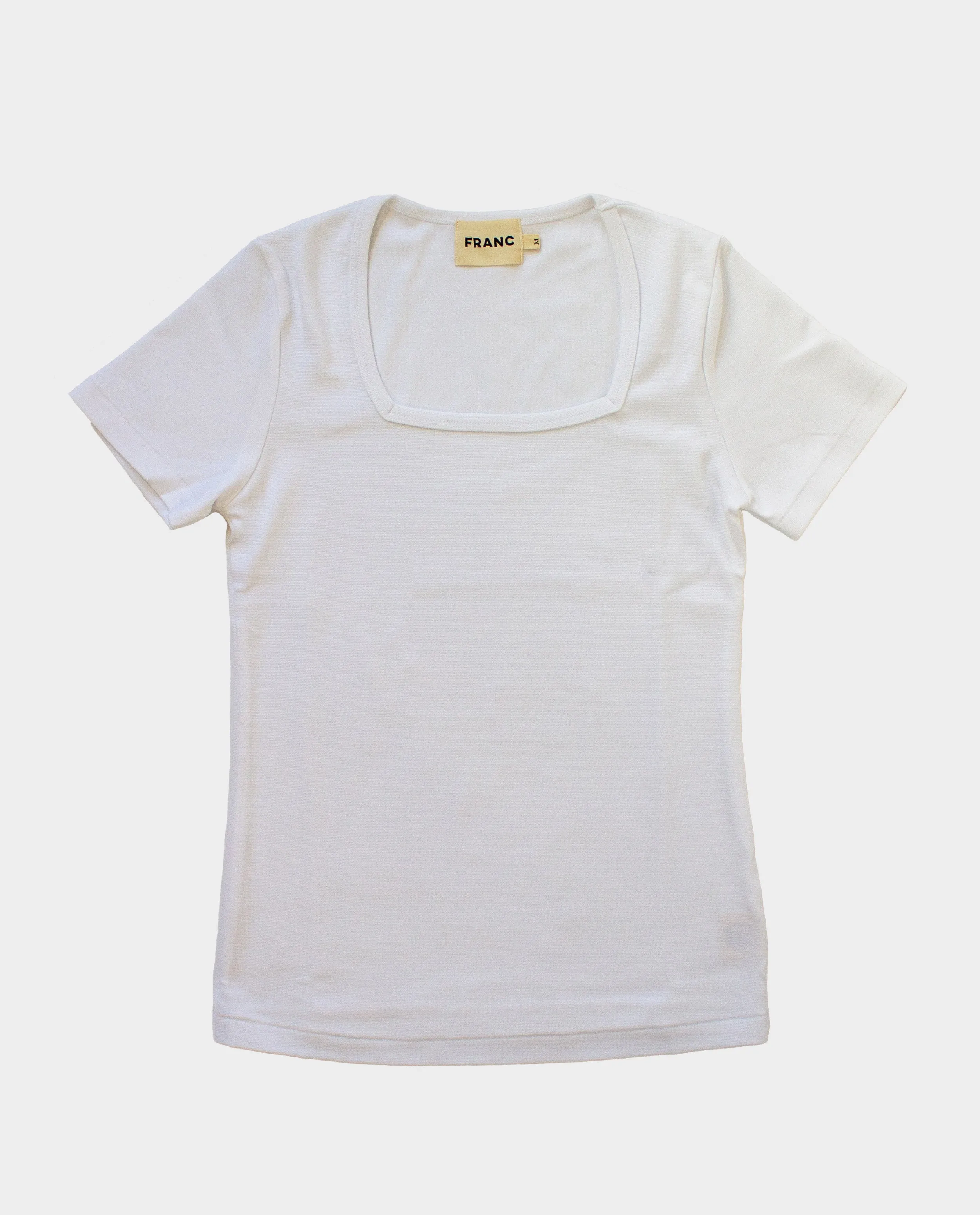 The Squareneck Top in White