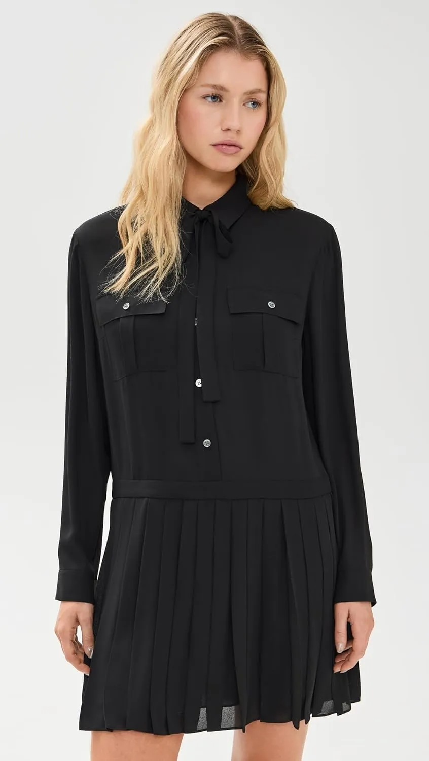 Theory Women's Pleated Skirt Mini Dress