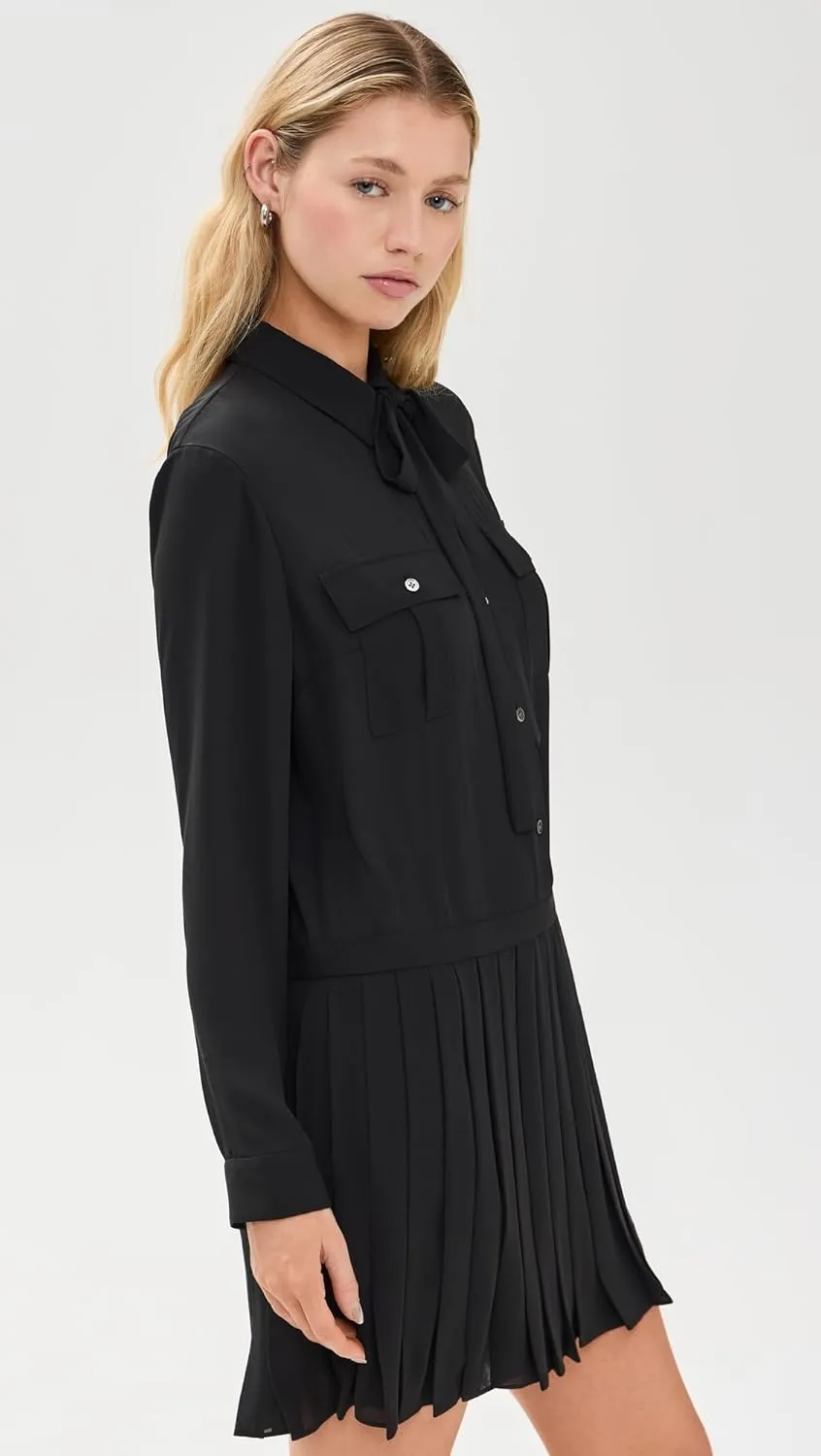 Theory Women's Pleated Skirt Mini Dress