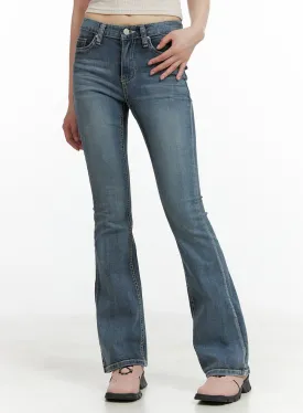Tight Fit Low Waist Bootcut Jeans CL403