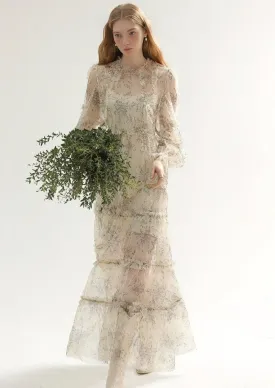 TULLE DRESS AND LONG CAMISOLE SET