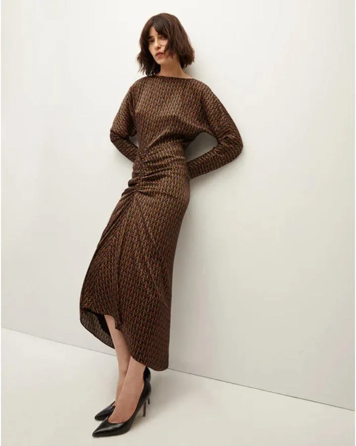 Veronica Beard Sabri Stirrup Print Dress