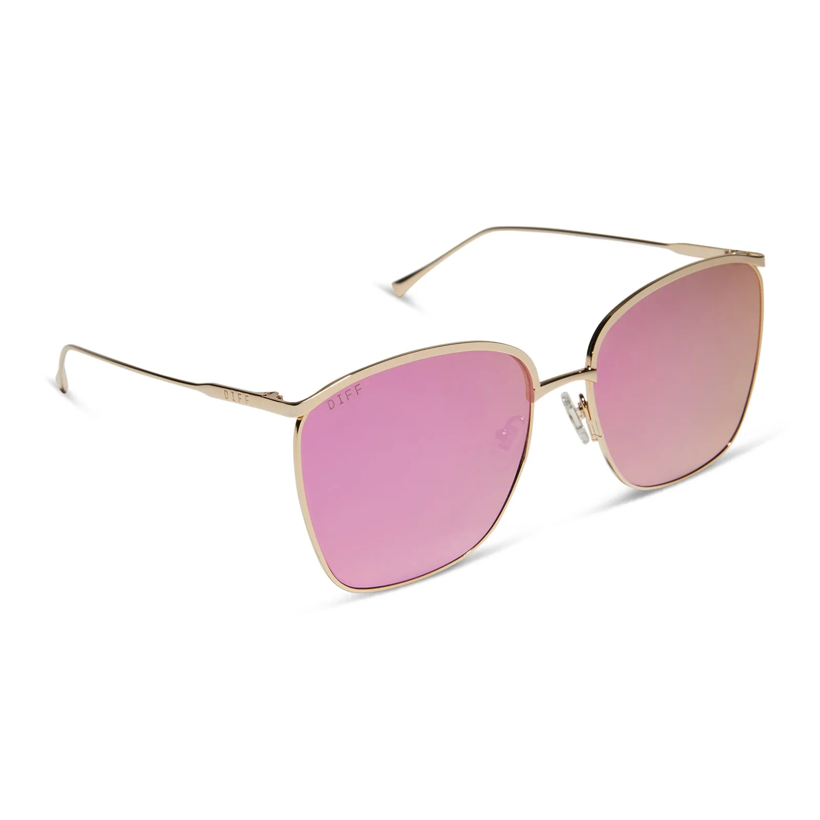 VITTORIA - GOLD   PINK RUSH MIRROR SUNGLASSES
