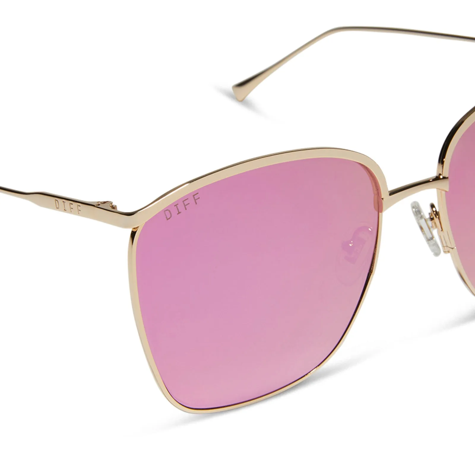 VITTORIA - GOLD   PINK RUSH MIRROR SUNGLASSES