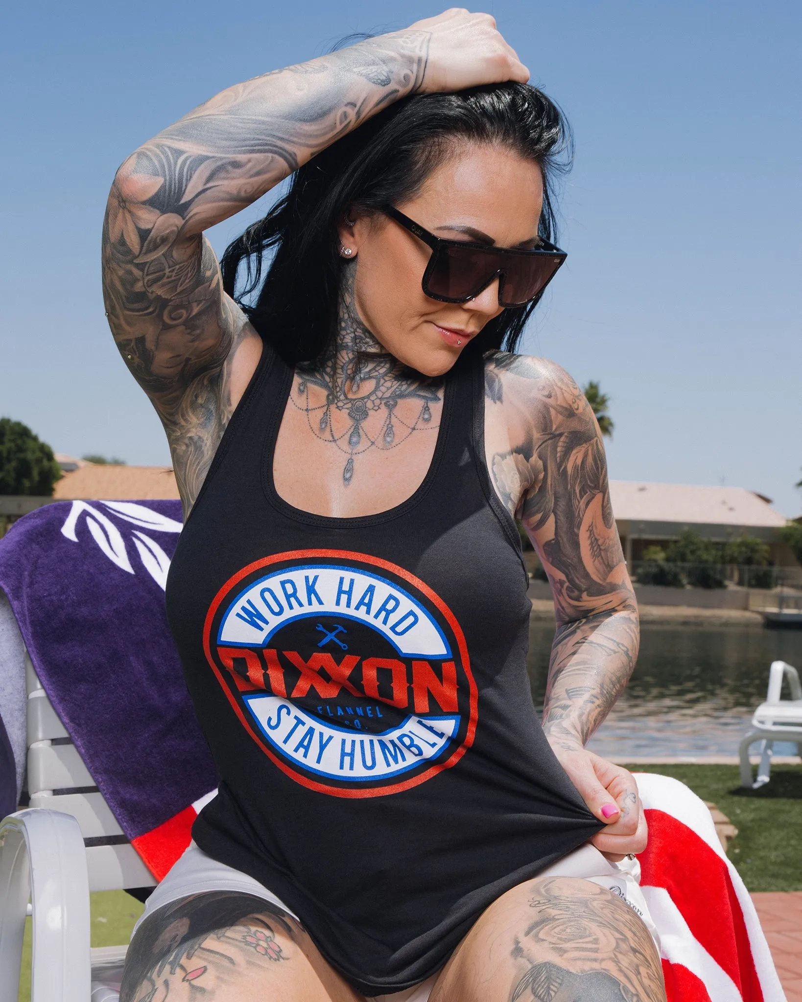 Women's Corpo Tank - Red, White, & Blue