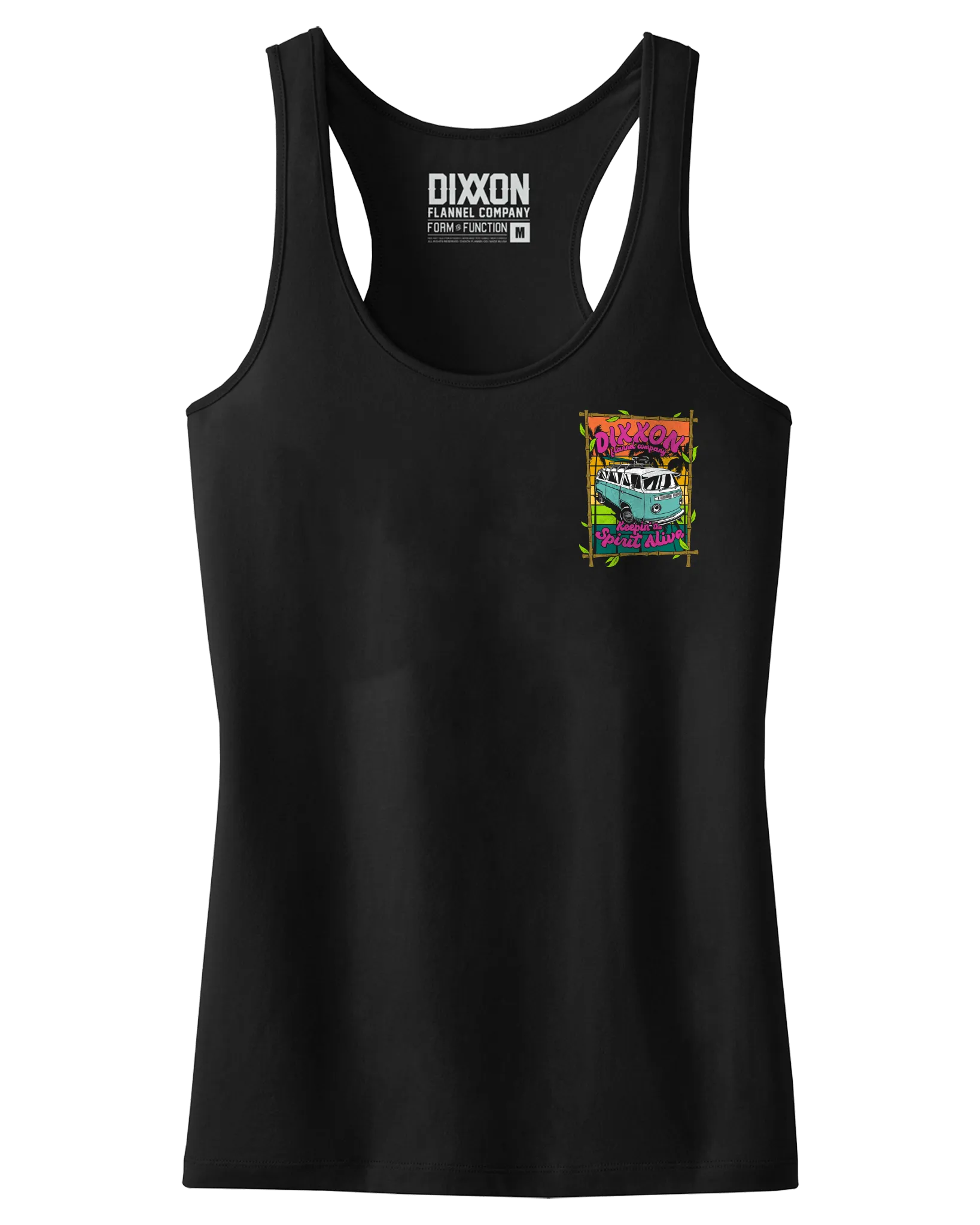 Women's Keepin' the Van Spirit Alive Fitted Tank - Black