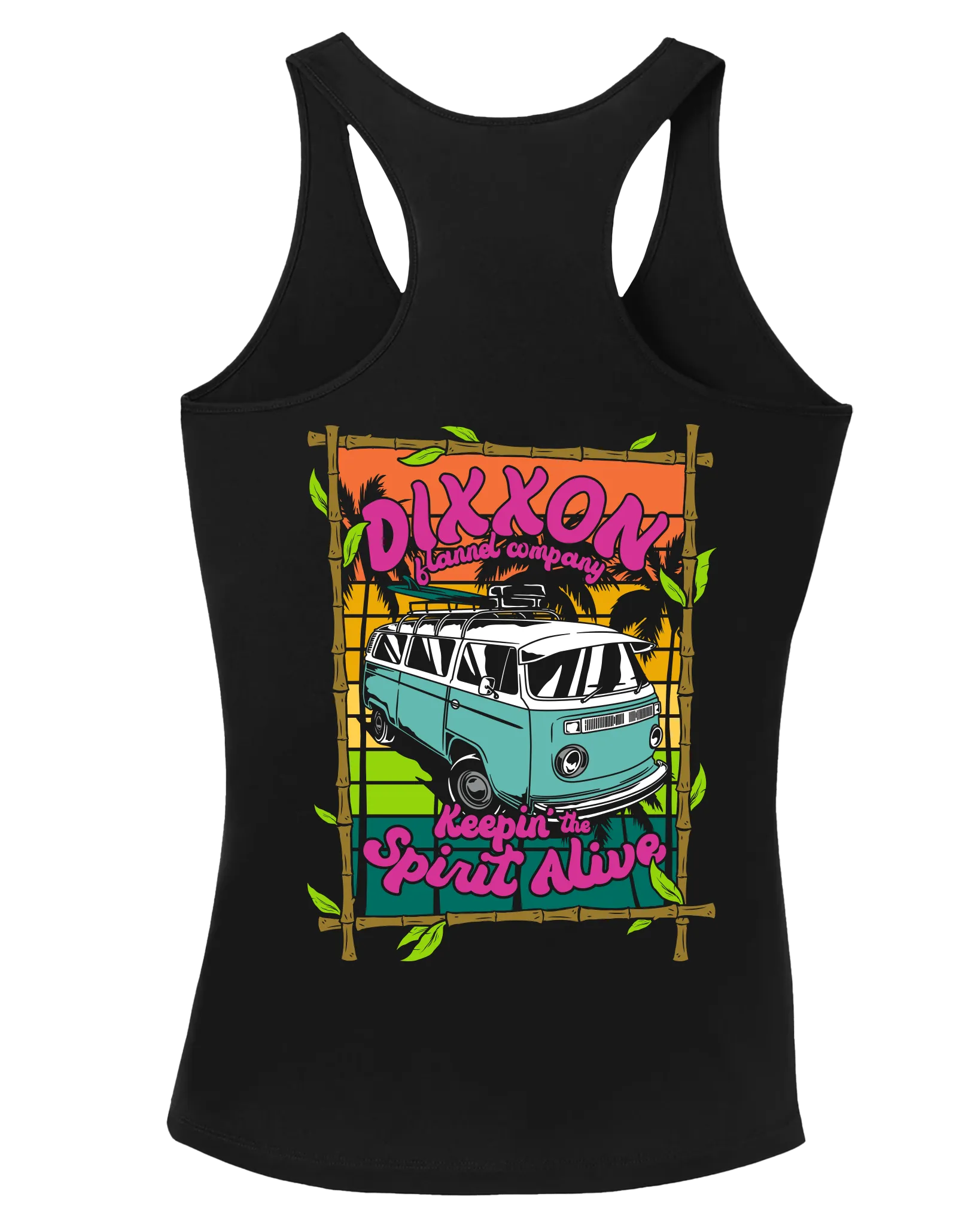 Women's Keepin' the Van Spirit Alive Fitted Tank - Black