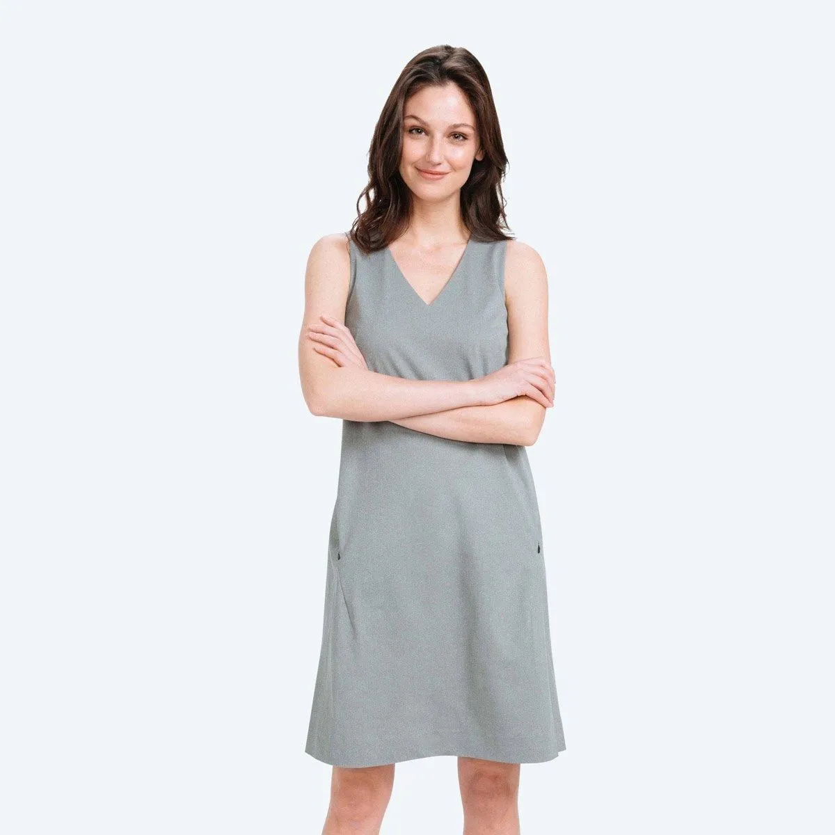Women's Kinetic A-line Dress - Grey Heather